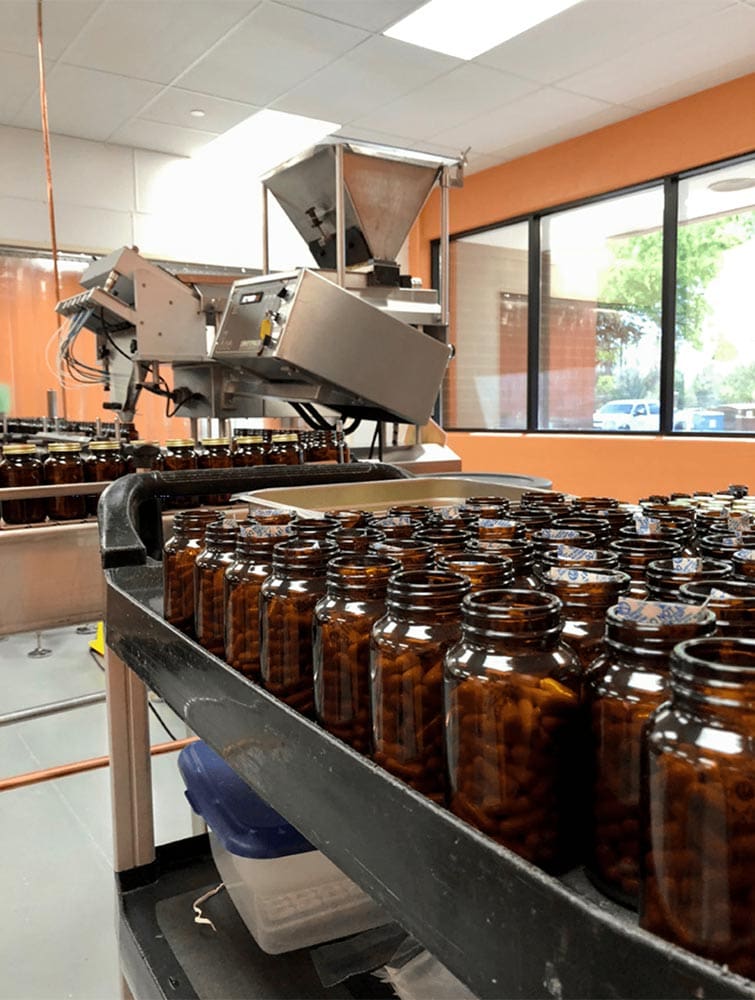 Glass Bottles In Production Facility